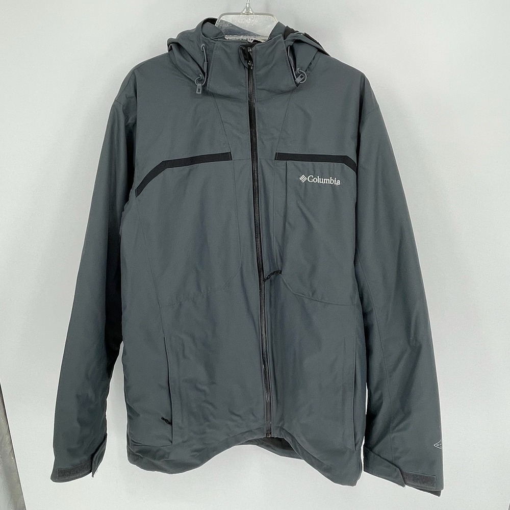 Columbia Men's Gray Omni-Tech Omni-Heat 3-in-1 Interchange Jacket Size L